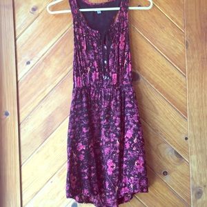 Scarlet and Black Floral Dress